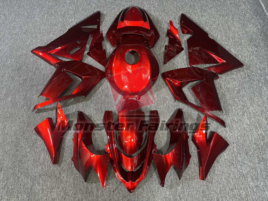 Kawasaki ZX10R 2004 - 2005 Special Red ABS fairings - custom motorcycle bodywork kit by Monster Fairings
