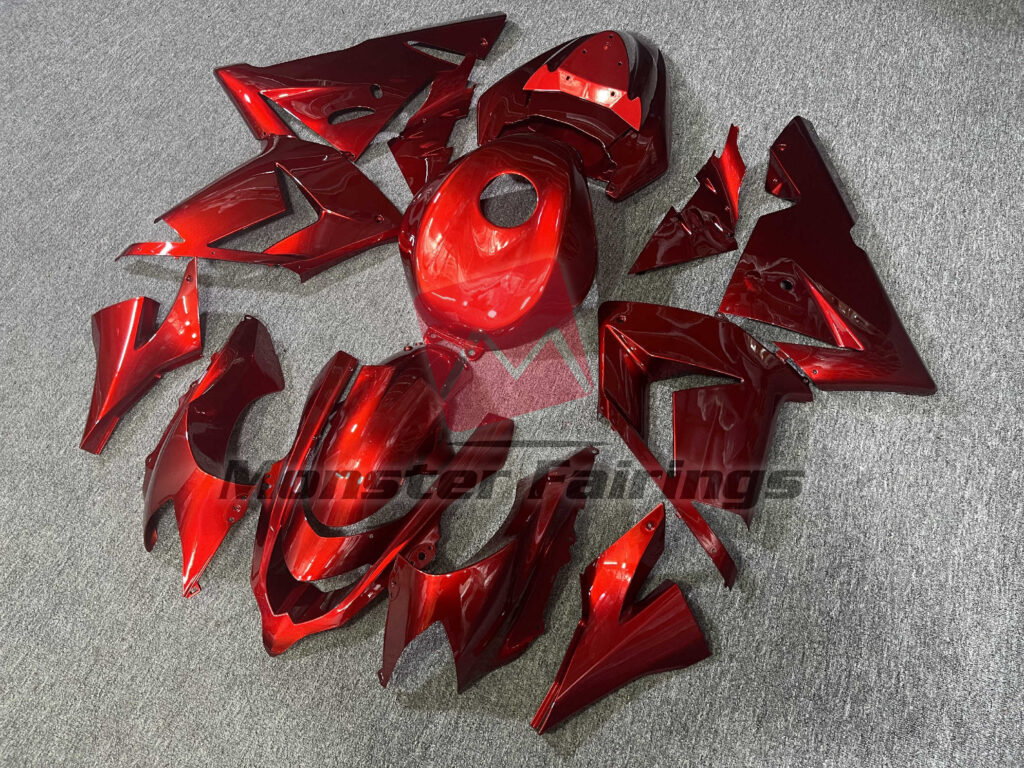 Kawasaki ZX10R custom ABS fairings 2004 - 2005 in Special Red - durable replacement kit, Monster Fairings