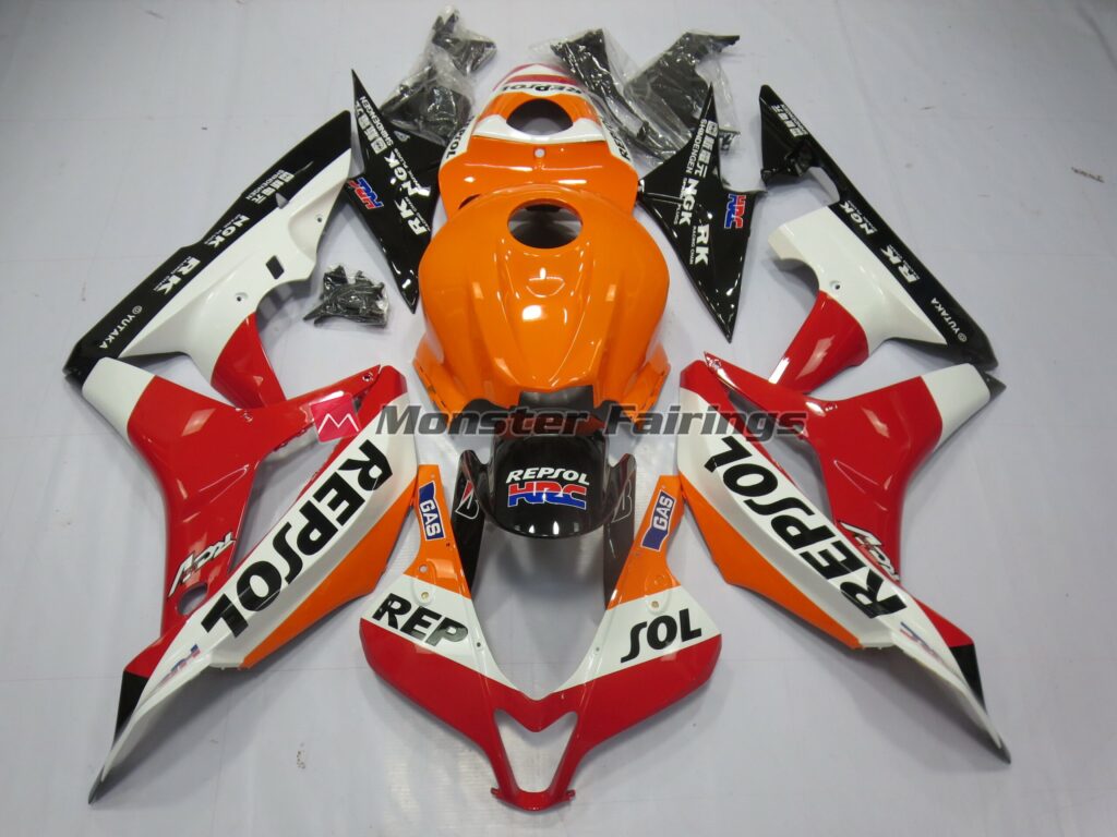 Honda CBR600RR 2007 - 2008 Unique Repsol ABS fairings - custom motorcycle bodywork kit by Monster Fairings