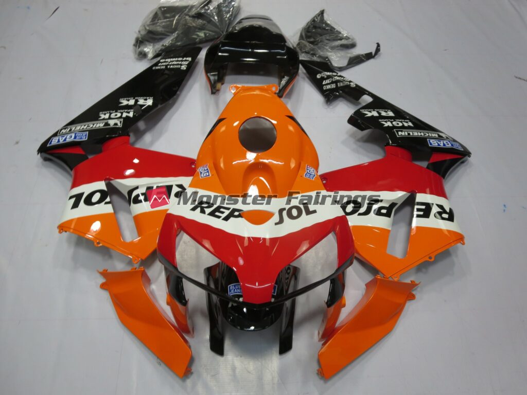 Honda CBR600RR 2005 - 2006 Repsol Design ABS fairings - custom motorcycle bodywork kit by Monster Fairings