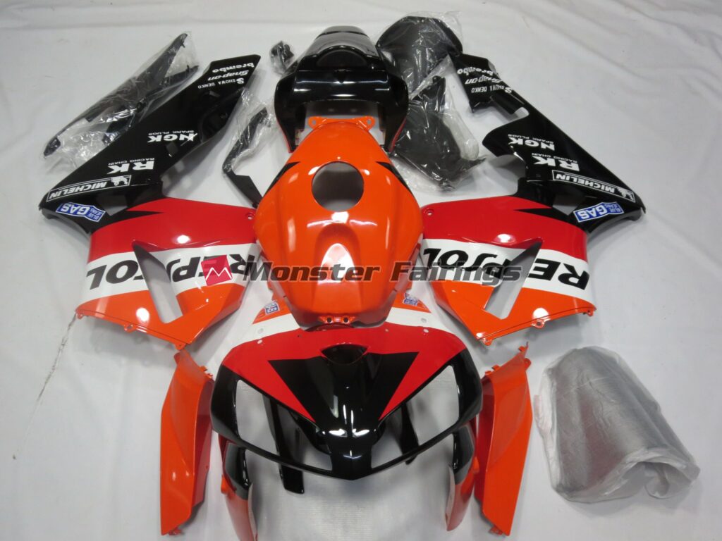 Honda CBR600RR 2005 - 2006 Classic Repsol Design ABS fairings - custom motorcycle bodywork kit by Monster Fairings