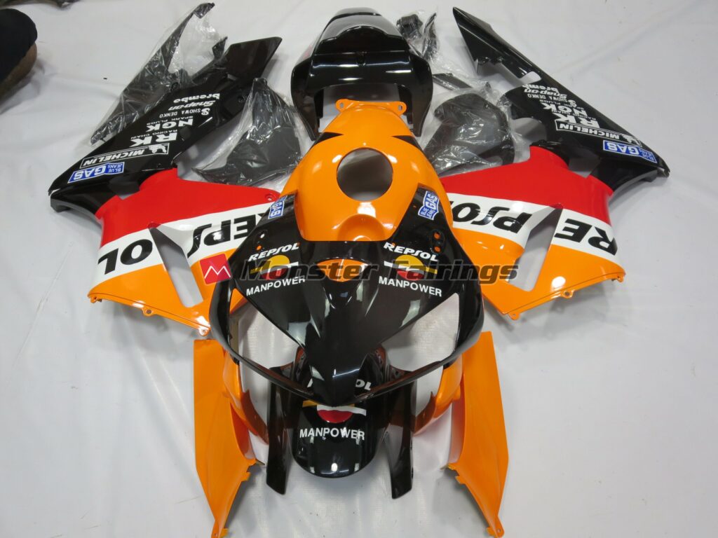 Honda CBR600RR 2005 - 2006 Repsol Man Power ABS fairings - custom motorcycle bodywork kit by Monster Fairings