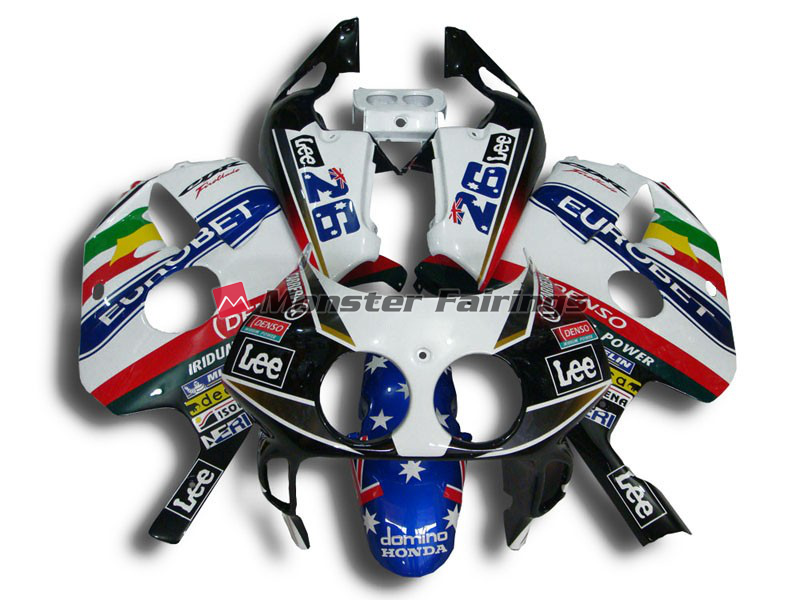 Honda CBR250RR 1990 - 1998 Eurobet ABS fairings - custom motorcycle bodywork kit by Monster Fairings