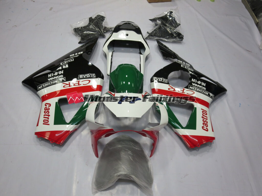 Honda CBR954RR 2002 - 2003 CBR Castrol ABS fairings - custom motorcycle bodywork kit by Monster Fairings
