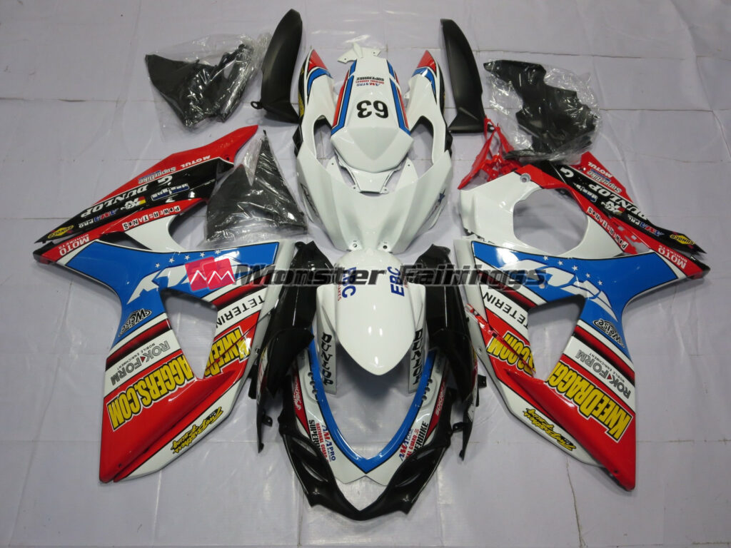 Suzuki GSXR 1000 2009 - 2016 63 Design ABS fairings - custom motorcycle bodywork kit by Monster Fairings
