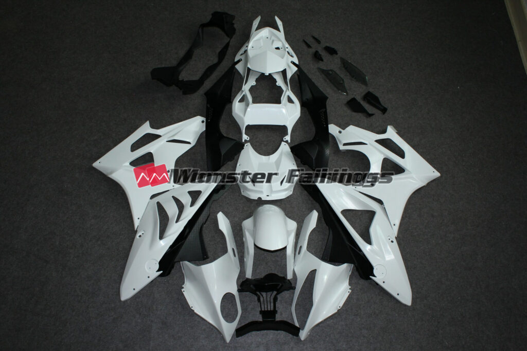 BMW S1000RR Unpainted ABS fairings - custom motorcycle bodywork kit by Monster Fairings