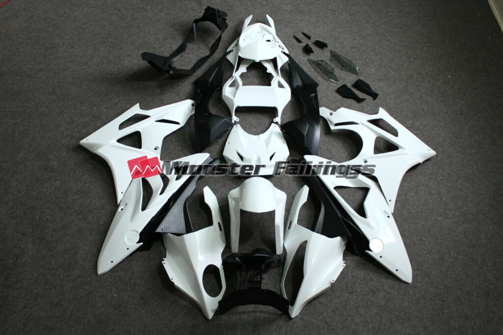 BMW S1000RR custom unpainted ABS fairings - durable replacement kit, Monster Fairings