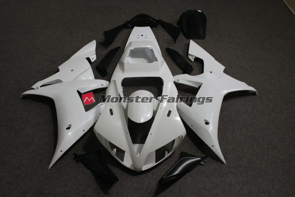 Yamaha R1 2002 - 2003 unpainted ABS fairings - custom motorcycle bodywork kit by Monster Fairings