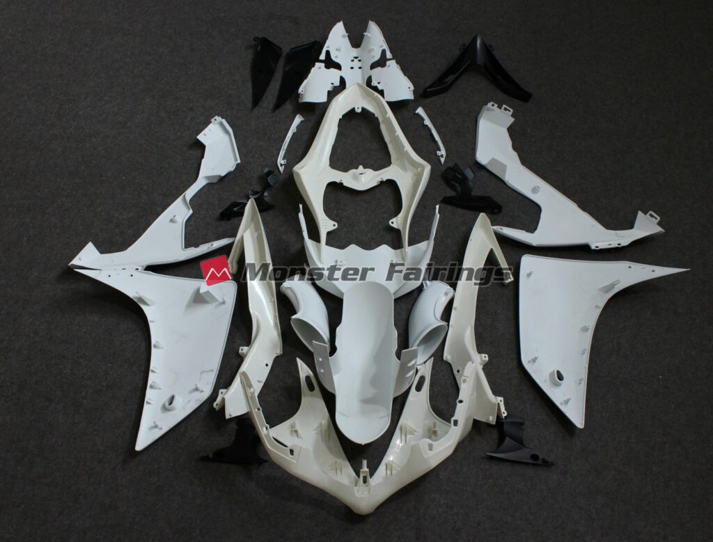 Yamaha R1 2007 - 2008 custom unpainted ABS fairings - durable replacement kit, Monster Fairings