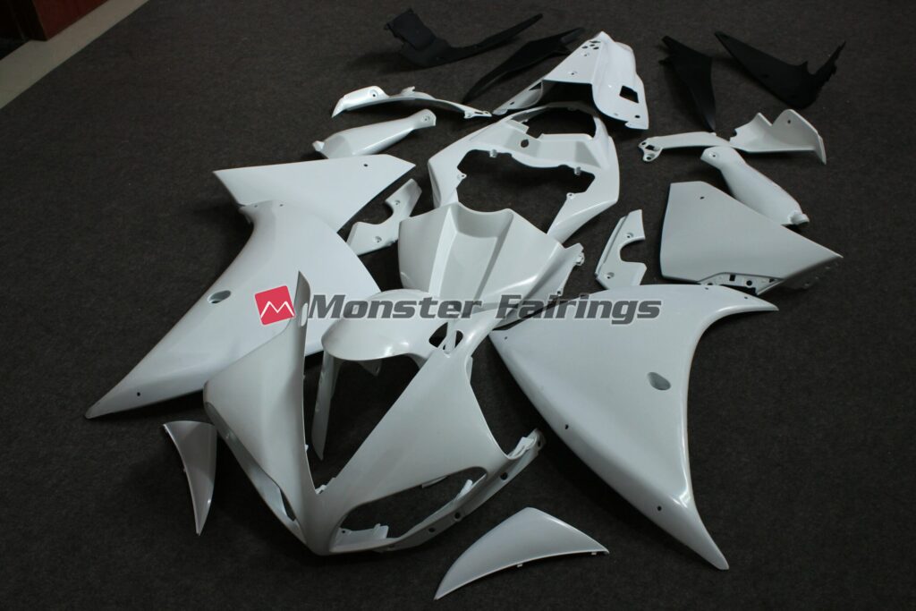 Yamaha R1 2009 - 2012 unpainted ABS fairings - custom motorcycle bodywork kit by Monster Fairings