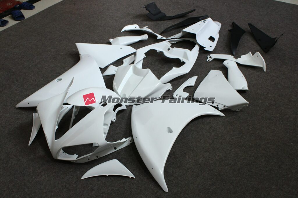 2009 - 2012 Yamaha R1 unpainted fairing set - ABS injection, ready for paint by Monster Fairings