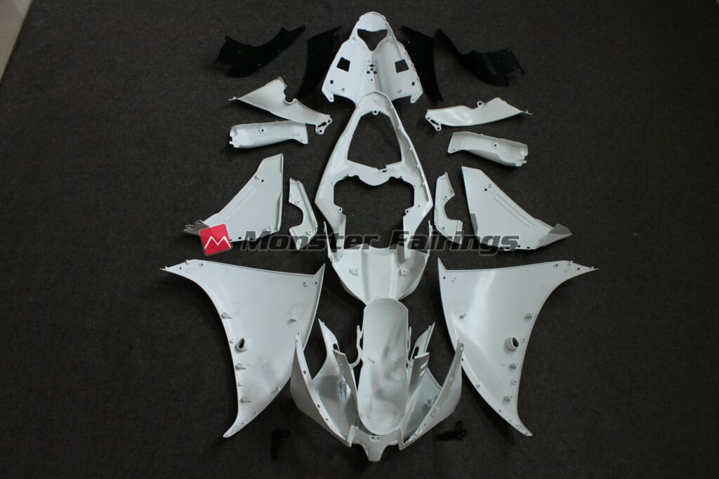 2013 - 2016 Yamaha R1 unpainted fairing set - ABS injection, ready for paint by Monster Fairings