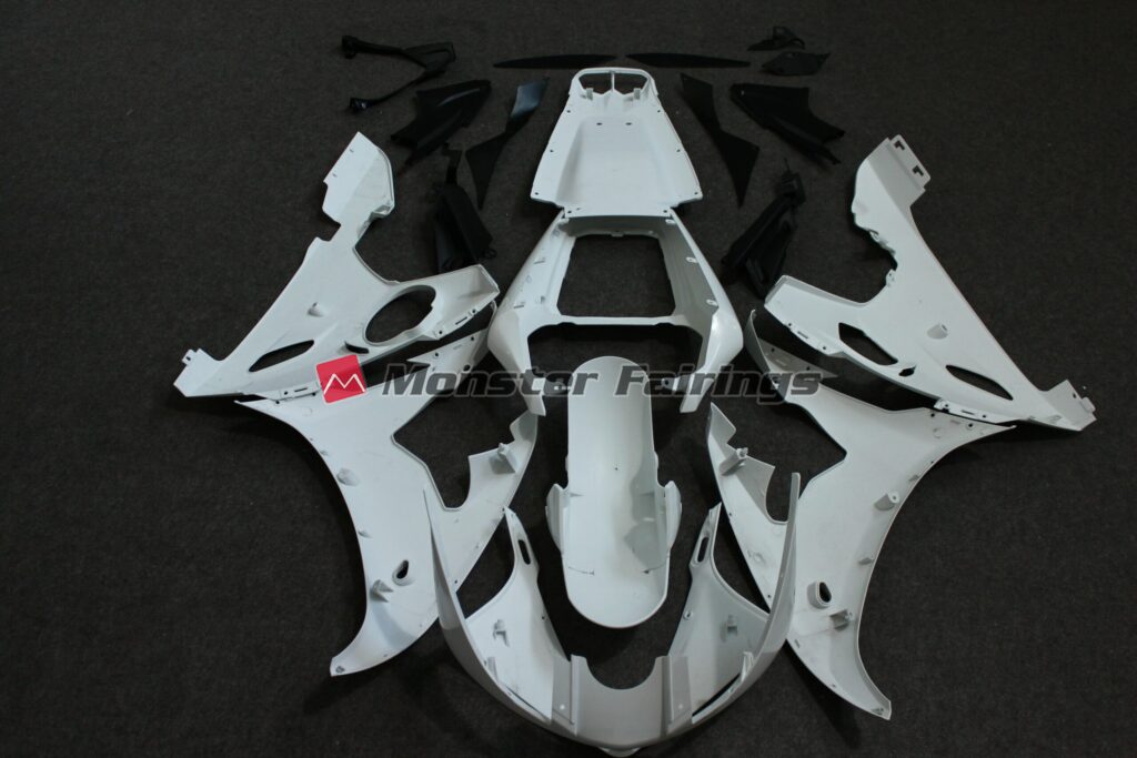 2003 - 2004 Yamaha R6 unpainted fairing set - ABS injection, ready for paint by Monster Fairings