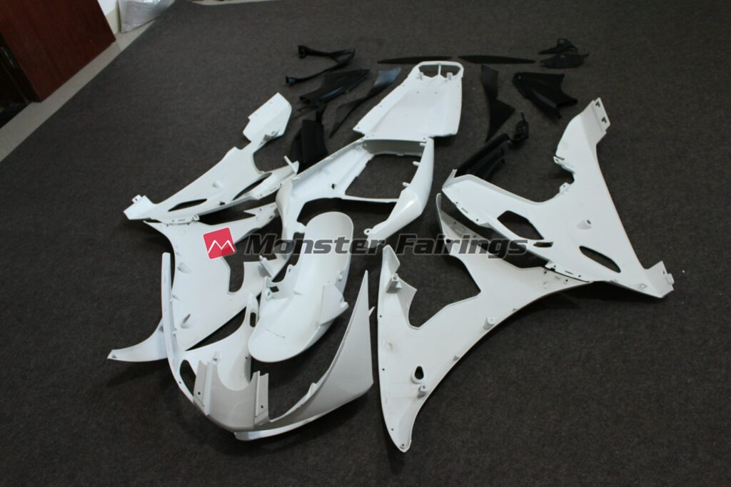 Monster Fairings ABS fairing kit for Yamaha R6 2003 - 2004 - unpainted, precise OEM fit