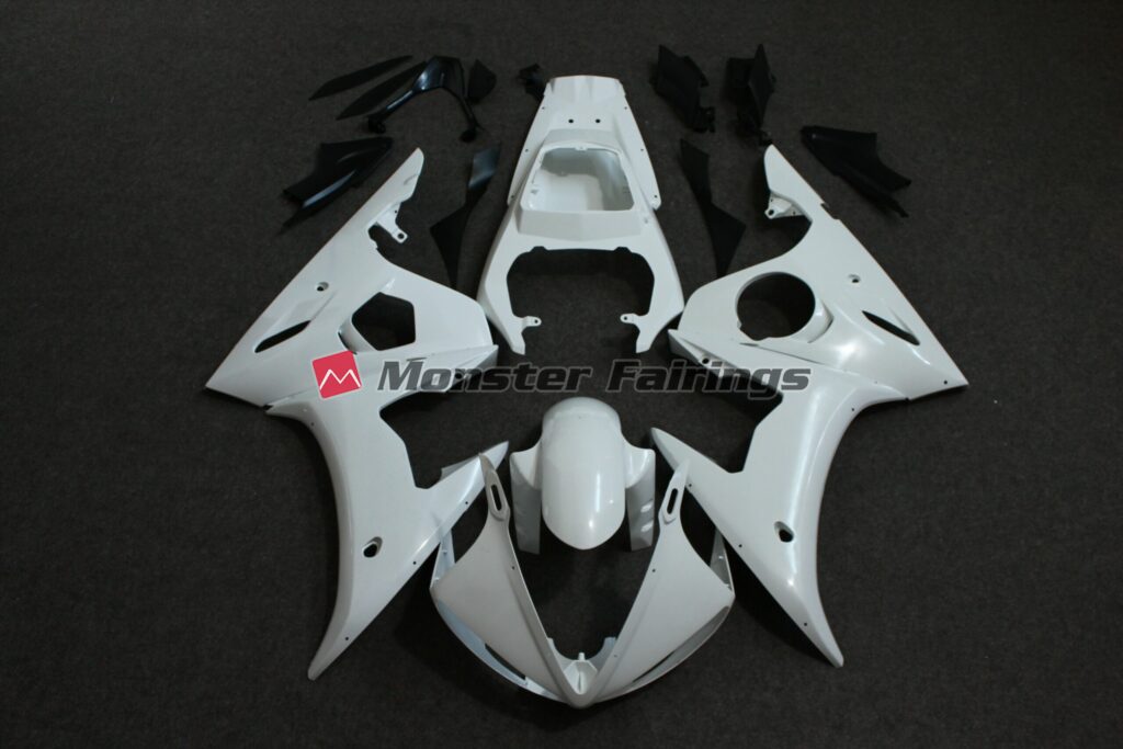 Yamaha R6 2005 unpainted ABS fairings - custom motorcycle bodywork kit by Monster Fairings