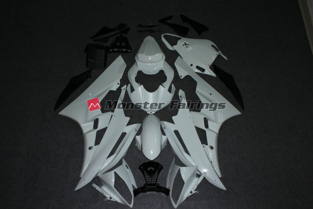 Yamaha R6 2006 - 2007 unpainted ABS fairings - custom motorcycle bodywork kit by Monster Fairings