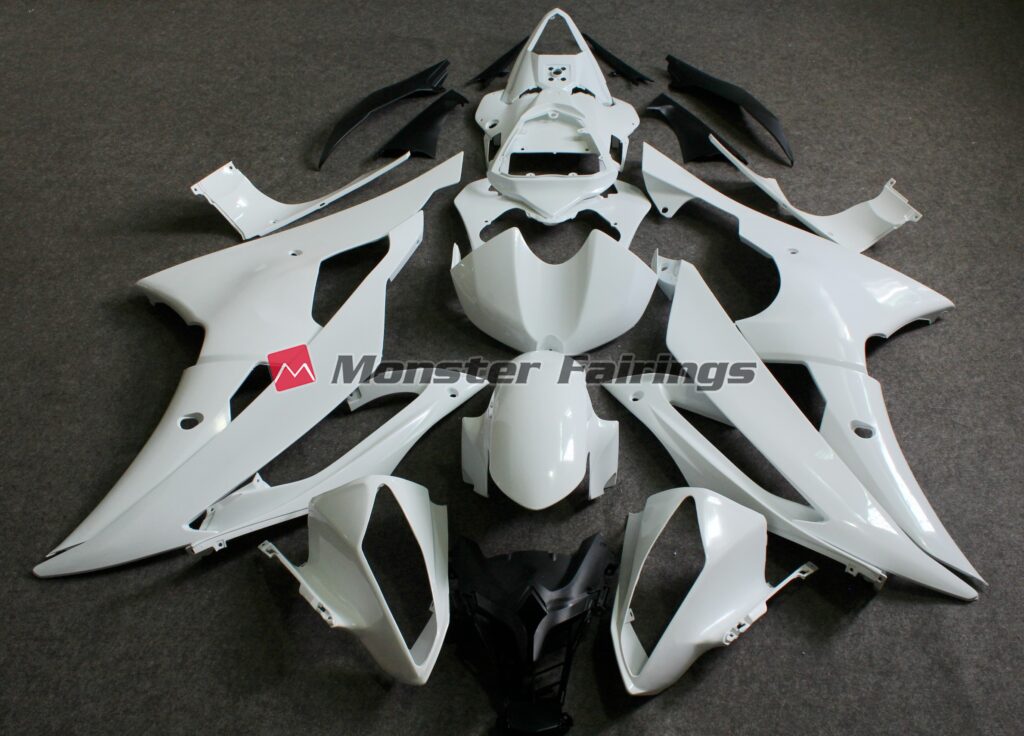 Monster Fairings ABS fairing kit for Yamaha R6 2008 - 2013 - unpainted, precise OEM fit