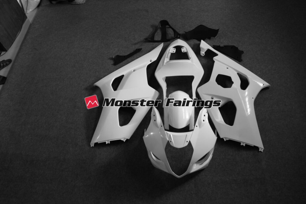 2003 - 2004 Suzuki GSXR 1000 unpainted fairing set - ABS injection, ready for paint by Monster Fairings