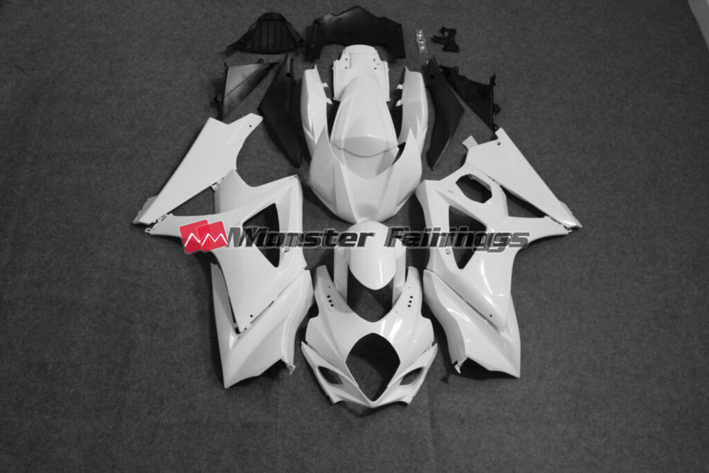 Suzuki GSXR 1000 2007 - 2008 unpainted ABS fairings - custom motorcycle bodywork kit by Monster Fairings