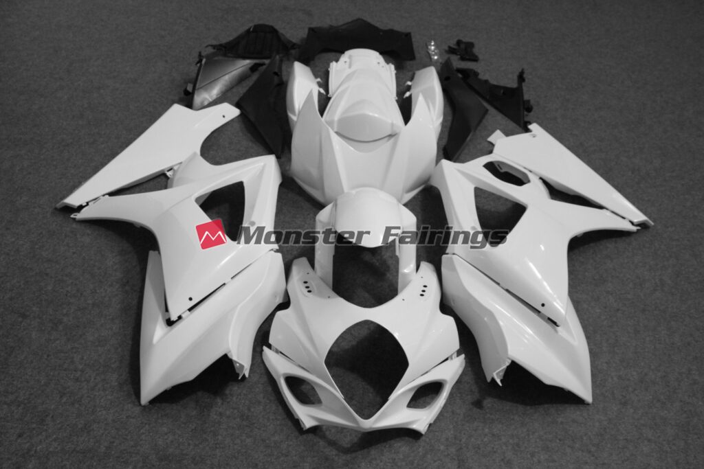 Suzuki GSXR 1000 2007 - 2008 custom unpainted ABS fairings - durable replacement kit, Monster Fairings