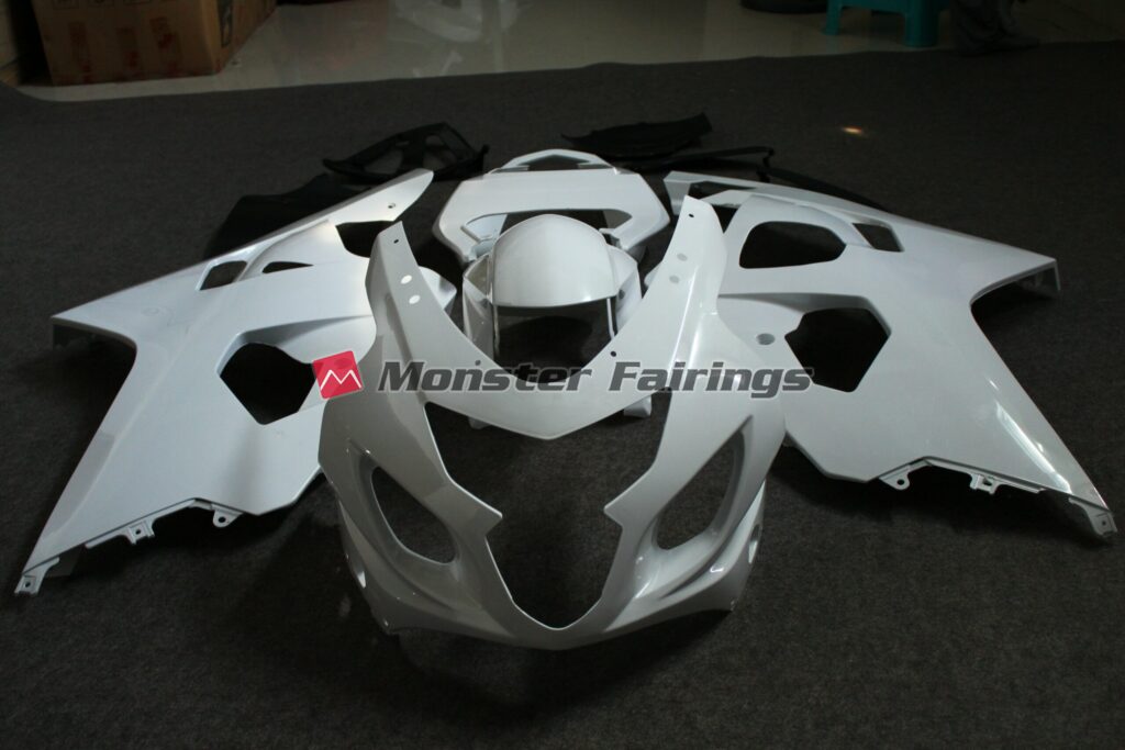 Suzuki GSXR 600 - 750 2004 - 2005 custom unpainted ABS fairings - durable replacement kit, Monster Fairings
