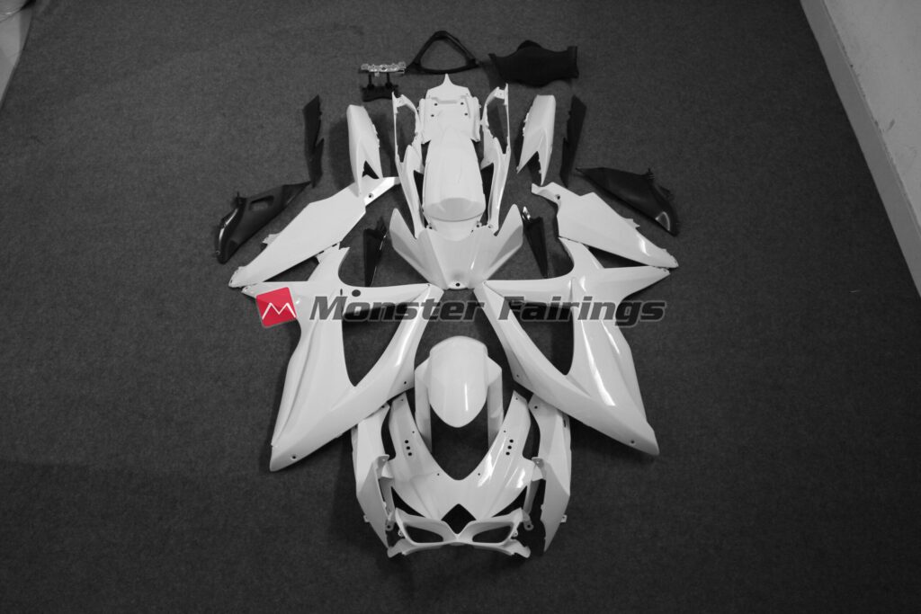 Monster Fairings ABS fairing kit for Suzuki GSXR 600 - 750 2008 - 2010 - unpainted, precise OEM fit