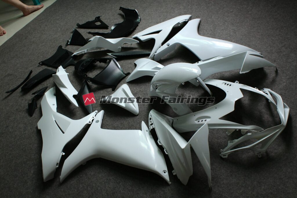 2011 - 2014 Suzuki GSXR 600 - 750 unpainted fairing set - ABS injection, ready for paint by Monster Fairings