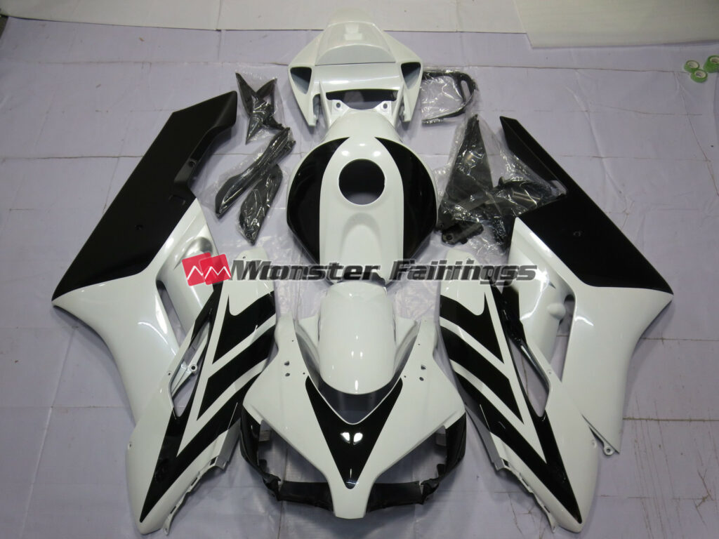 Honda CBR1000RR 2004 - 2005 Black and White Design ABS fairings - custom motorcycle bodywork kit by Monster Fairings