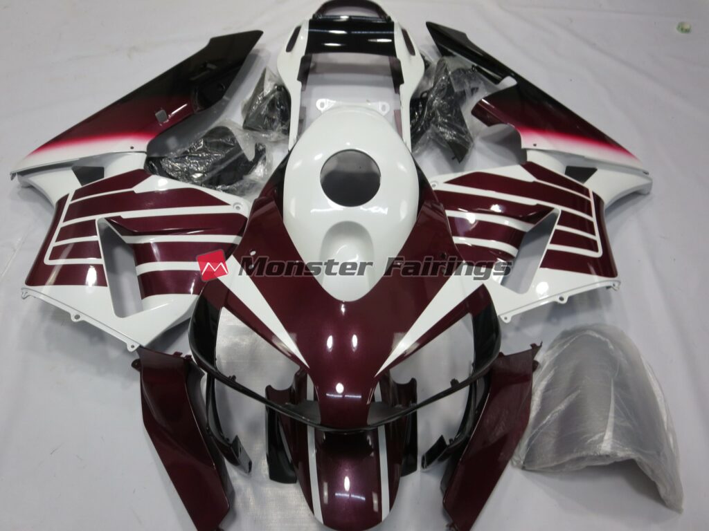 Honda CBR600RR 2003 - 2004 Purple and White ABS fairings - custom motorcycle bodywork kit by Monster Fairings