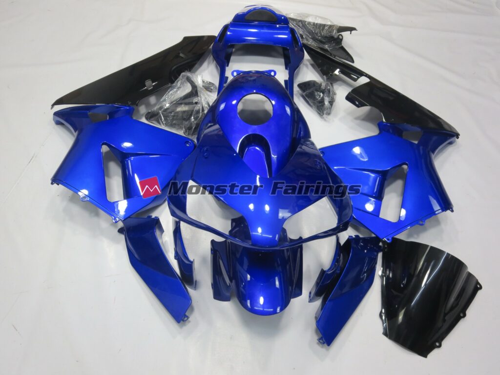 Honda CBR600RR 2003 - 2004 Deep Blue ABS fairings - custom motorcycle bodywork kit by Monster Fairings