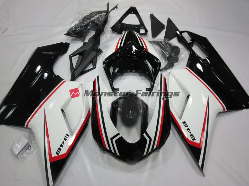 Ducati 848 1098 1198 2007 - 2012 848 TriColor ABS fairings - custom motorcycle bodywork kit by Monster Fairings