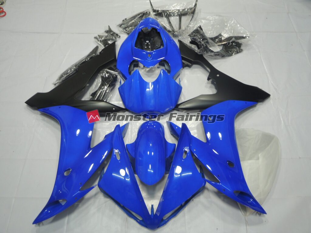 Yamaha R1 2004 - 2006 Blue Custom ABS fairings - custom motorcycle bodywork kit by Monster Fairings