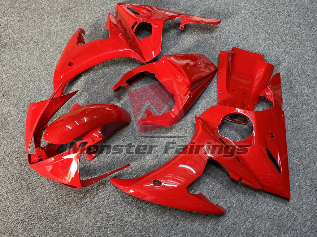 Gloss Red ABS fairings for Yamaha R6 2005 - premium OEM fit kit by Monster Fairings
