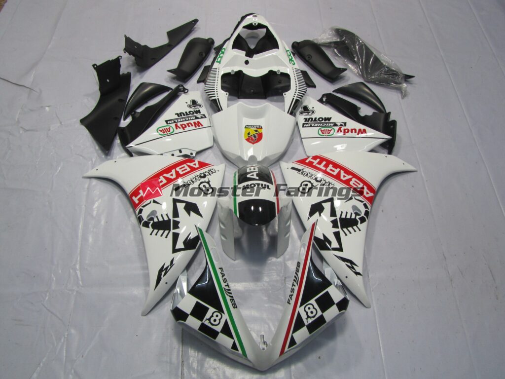 Yamaha R1 2012 - 2014 Abarth ABS fairings - custom motorcycle bodywork kit by Monster Fairings