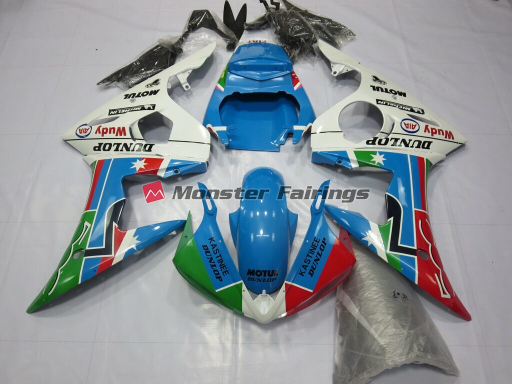 Yamaha R6 2003 - 2004 Dunlop Design ABS fairings - custom motorcycle bodywork kit by Monster Fairings