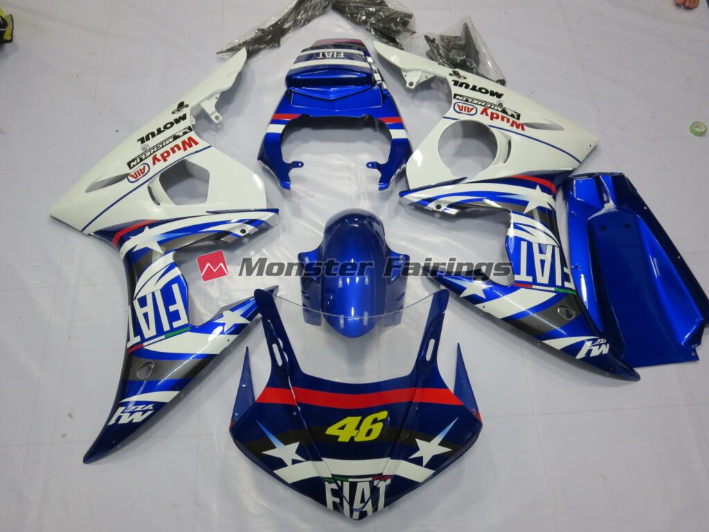Yamaha R6 2003 - 2004 Fiat Star ABS fairings - custom motorcycle bodywork kit by Monster Fairings