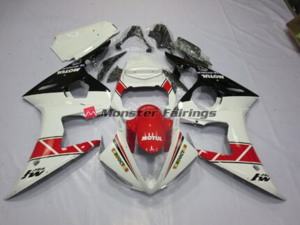 Yamaha R6 2003 - 2004 Motul Red and Black ABS fairings - custom motorcycle bodywork kit by Monster Fairings