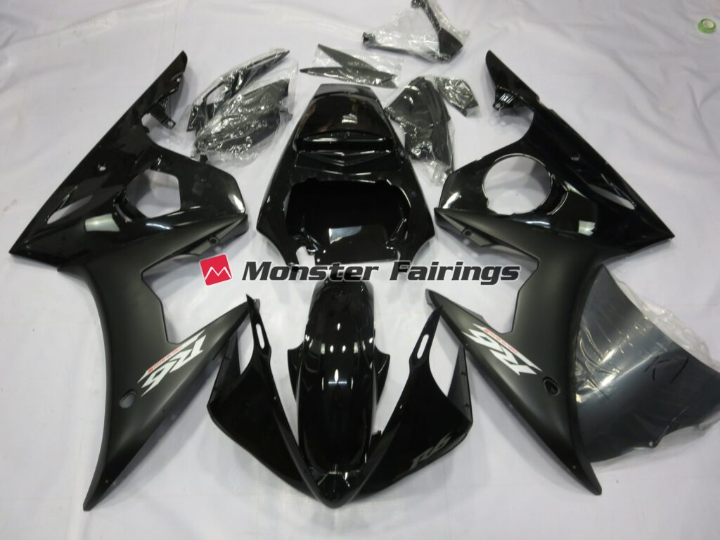 Yamaha R6 2003 - 2004 Matte White ABS fairings - custom motorcycle bodywork kit by Monster Fairings