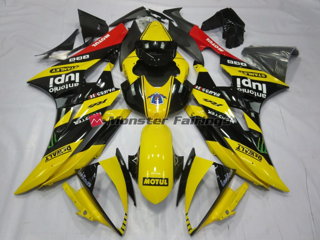 Yamaha R6 2006 - 2007 Yellow Motul ABS fairings - custom motorcycle bodywork kit by Monster Fairings