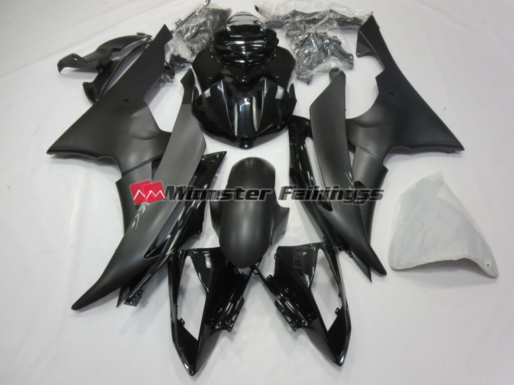 Yamaha R6 2008 - 2016 Matte and Gloss ABS fairings - custom motorcycle bodywork kit by Monster Fairings