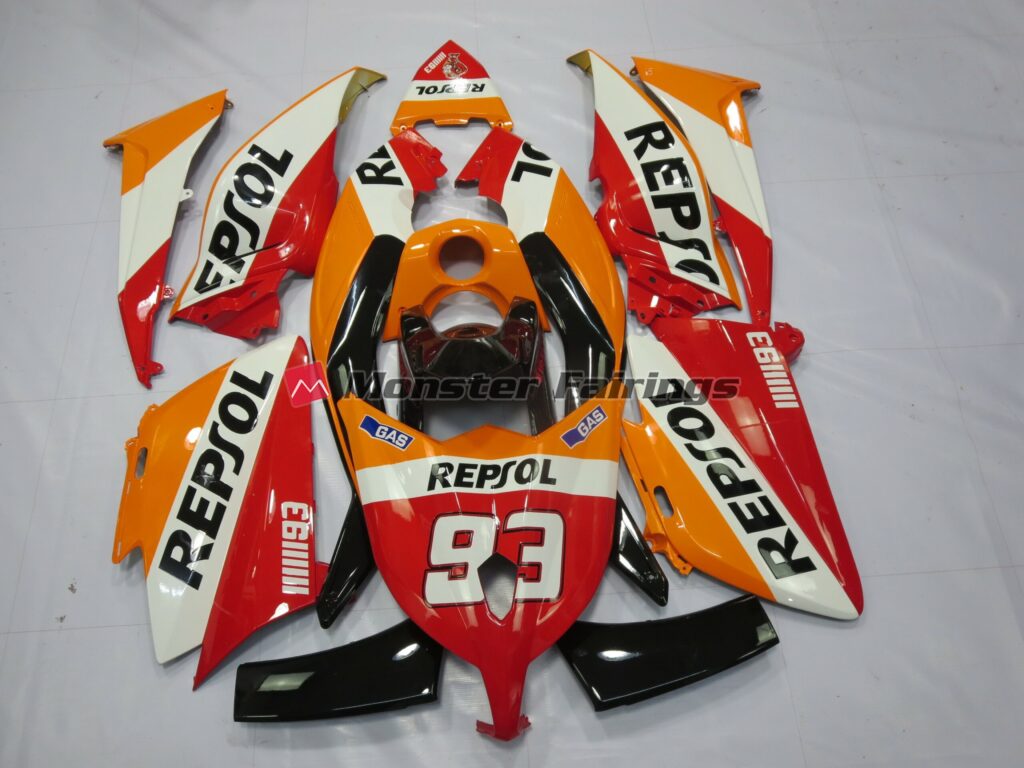 Yamaha TMAX 530 Repsol ABS fairings - custom motorcycle bodywork kit by Monster Fairings
