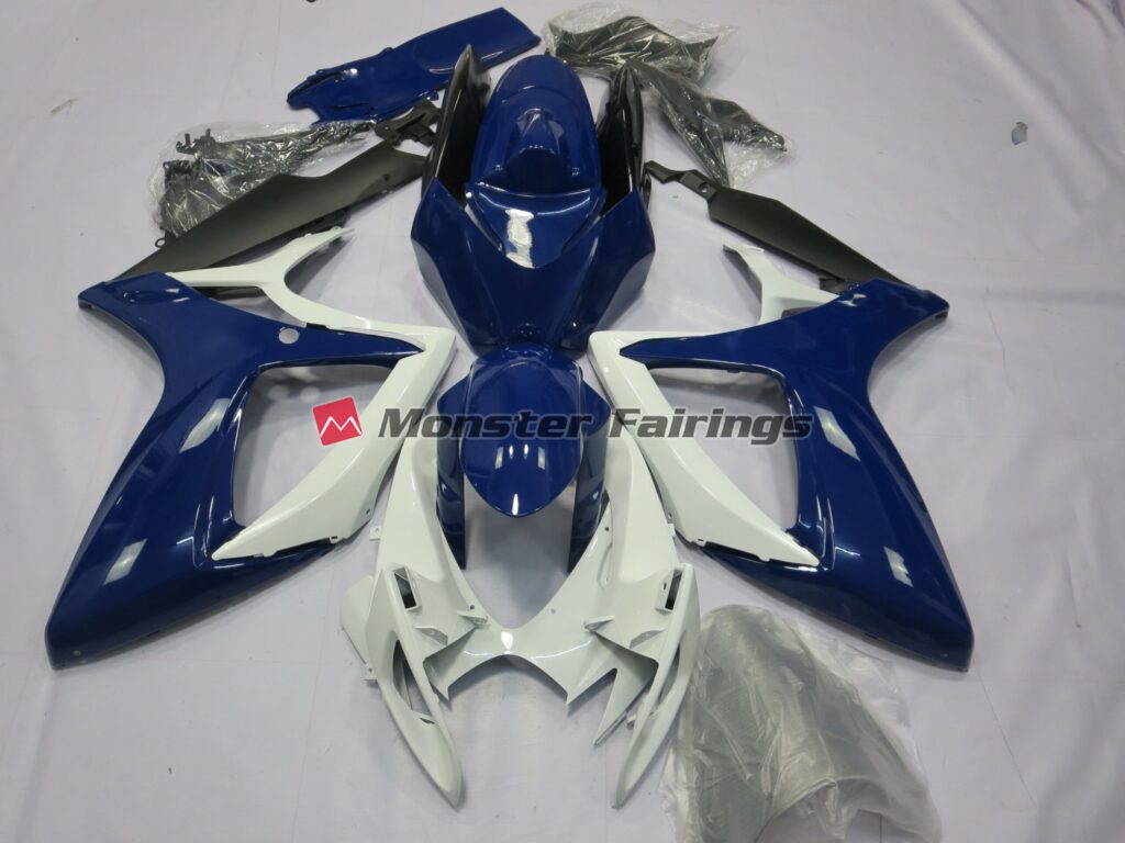 Suzuki GSXR 600 - 750 2006 - 2007 Gloss Blue Deep ABS fairings - custom motorcycle bodywork kit by Monster Fairings