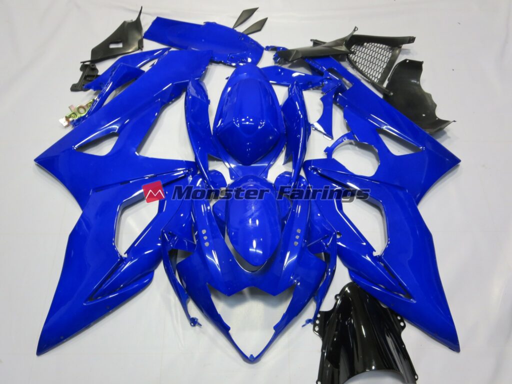 Suzuki GSXR 1000 2005 - 2006 Gloss Blue ABS fairings - custom motorcycle bodywork kit by Monster Fairings