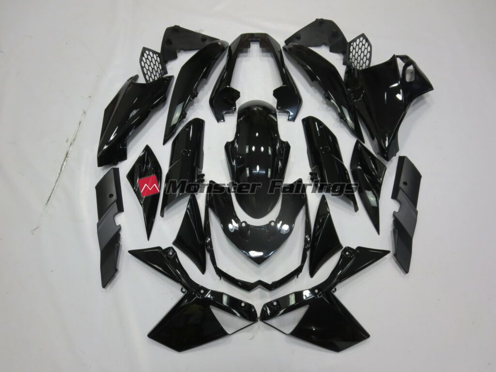 Kawasaki Z1000 2010 - 2013 Gloss Black ABS fairings - custom motorcycle bodywork kit by Monster Fairings