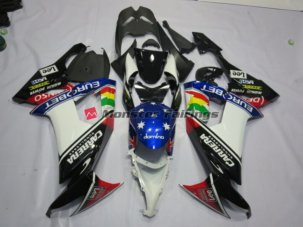 Kawasaki ZX10R 2008 - 2010 Carrera ABS fairings - custom motorcycle bodywork kit by Monster Fairings