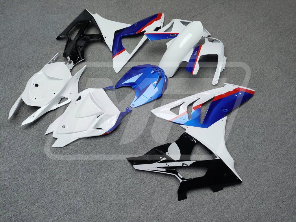 Gloss White, Blue, Red & Black ABS fairings for BMW S1000RR 2009 - 2014 - premium OEM fit kit by Monster Fairings