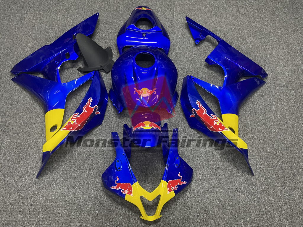 Honda CBR600RR 2007 - 2008 Gloss Deep Blue The Bull ABS fairings - custom motorcycle bodywork kit by Monster Fairings