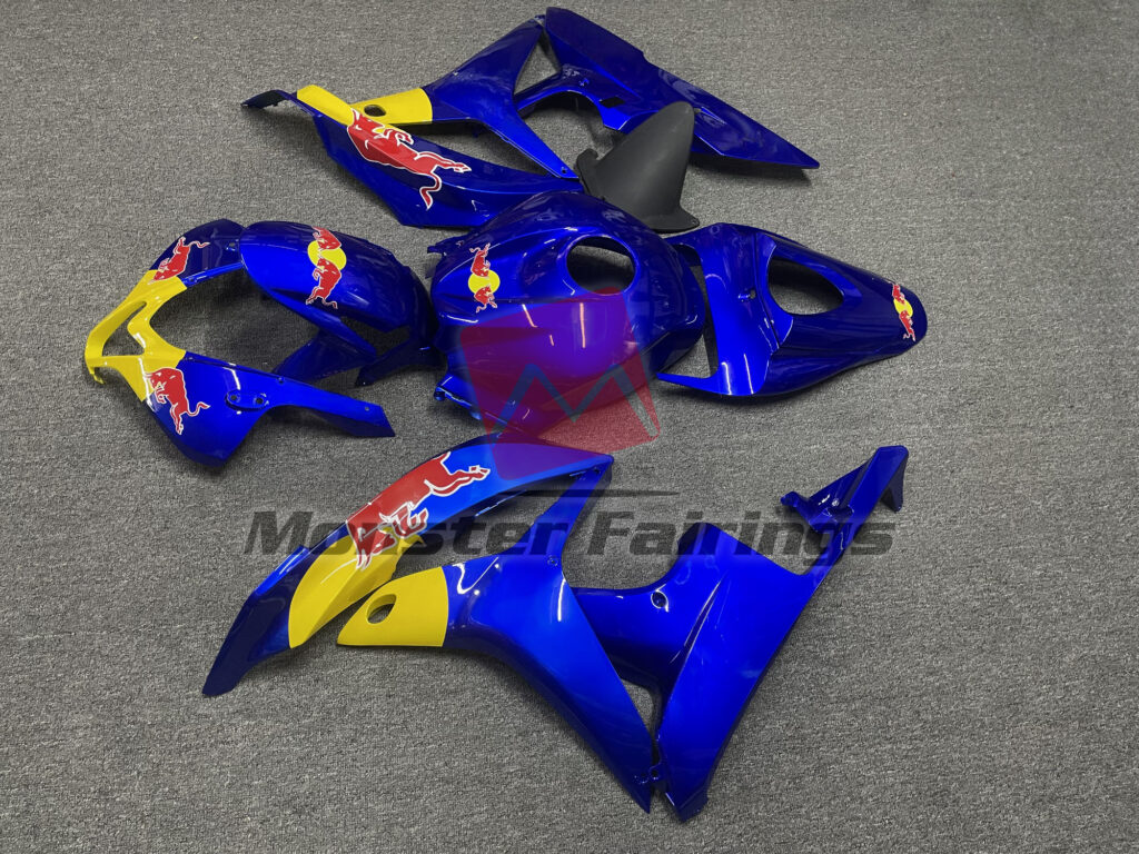 Honda CBR600RR custom ABS fairings 2007 - 2008 in Gloss Deep Blue The Bull - durable replacement kit, Monster Fairings