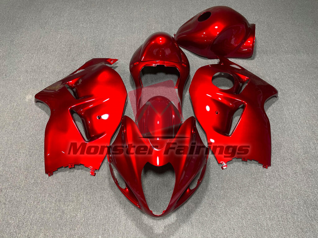 Suzuki GSXR1300 1997 - 2007 Deep Red ABS fairings - custom motorcycle bodywork kit by Monster Fairings