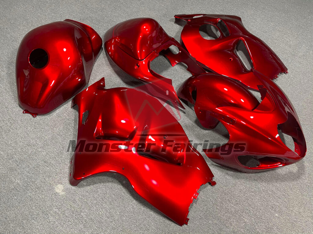 1997 - 2007 Suzuki GSXR1300 Deep Red fairing set - ABS injection, custom painted by Monster Fairings
